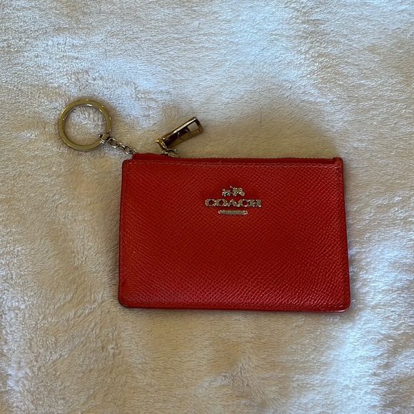 Coach coin pouch coral color - Picture 2 of 6